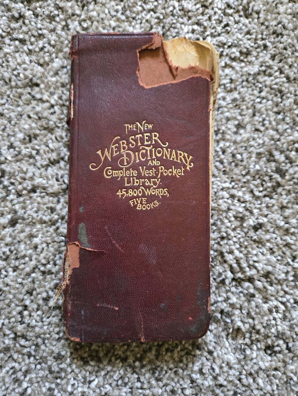 The New Webster Dictionary and complete Vest-Pocket Library